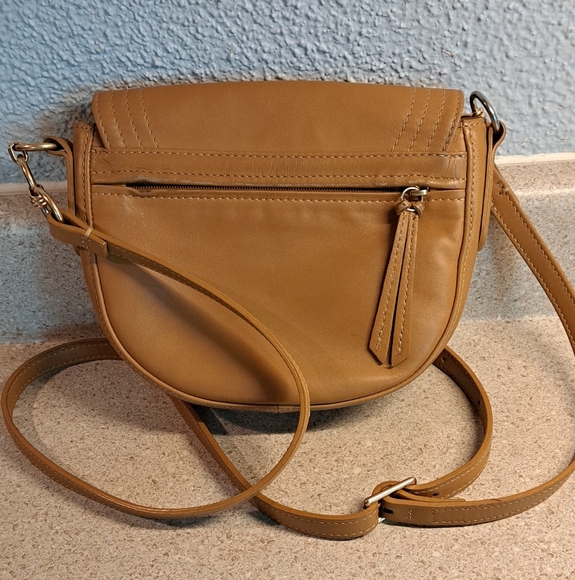 Authentic Longchamp Camel Tan Leather Crossbody Bag - Picture 2 of 12
